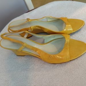 MUST GO BY 8/23! Yellow Calvin Klein Wedges